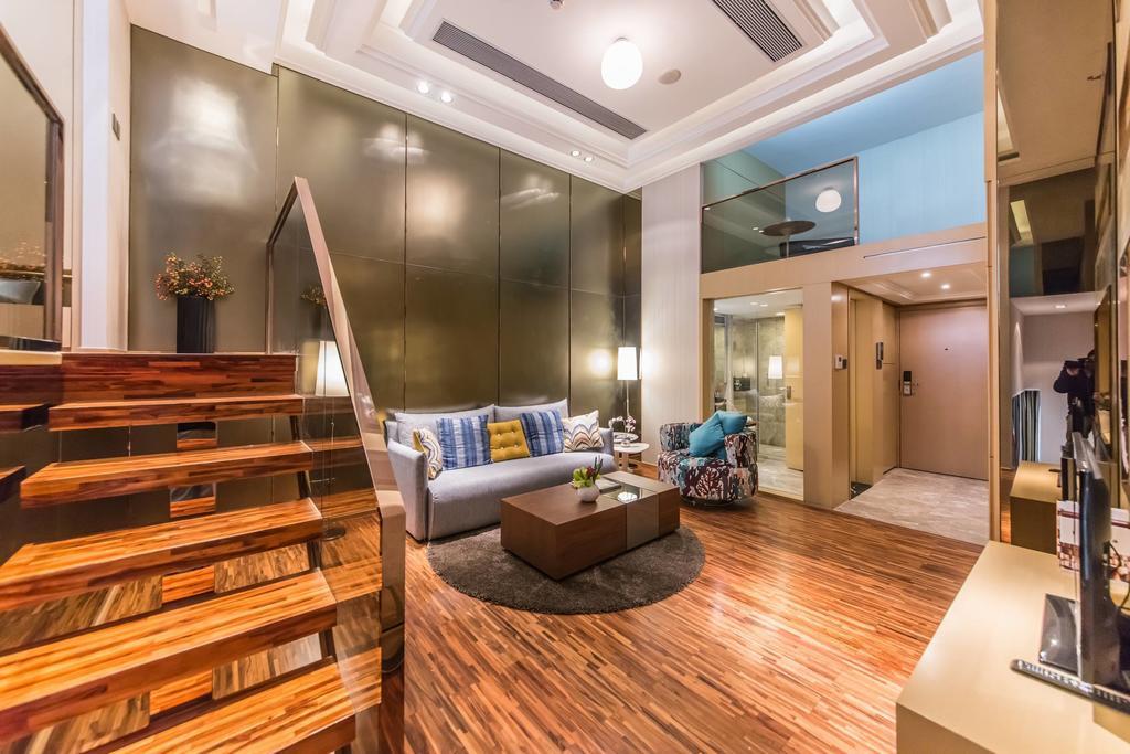 一呆公寓广州保利中达店 Guangzhou Exteriör bild