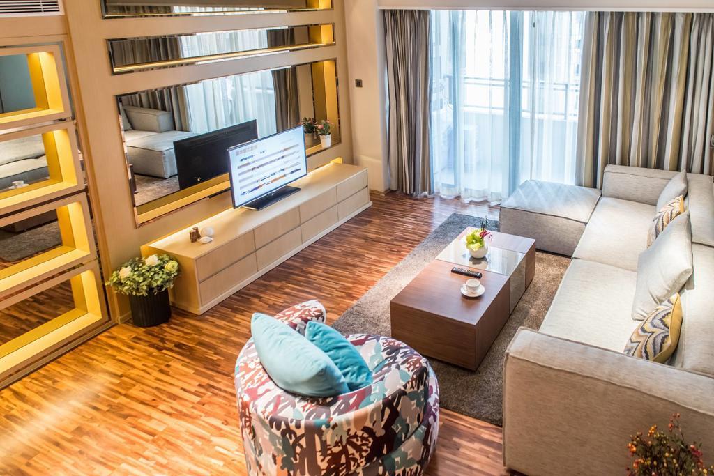 一呆公寓广州保利中达店 Guangzhou Exteriör bild