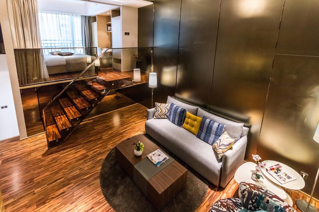 一呆公寓广州保利中达店 Guangzhou Exteriör bild